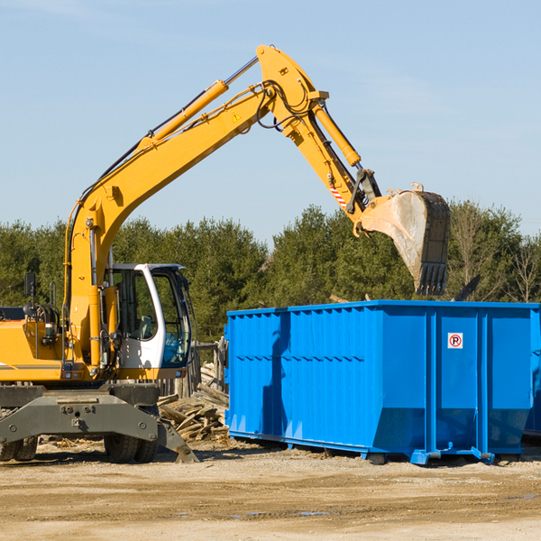 what size residential dumpster rentals are available in Tannersville Pennsylvania